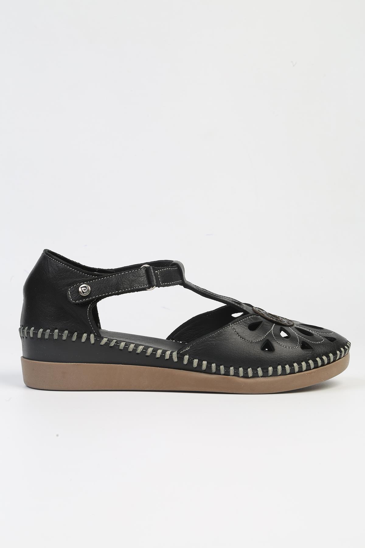 ® | PC-53024- 3963 Siyah-Kadın Topuklu Günlük Ayakkabı - Görsel 2