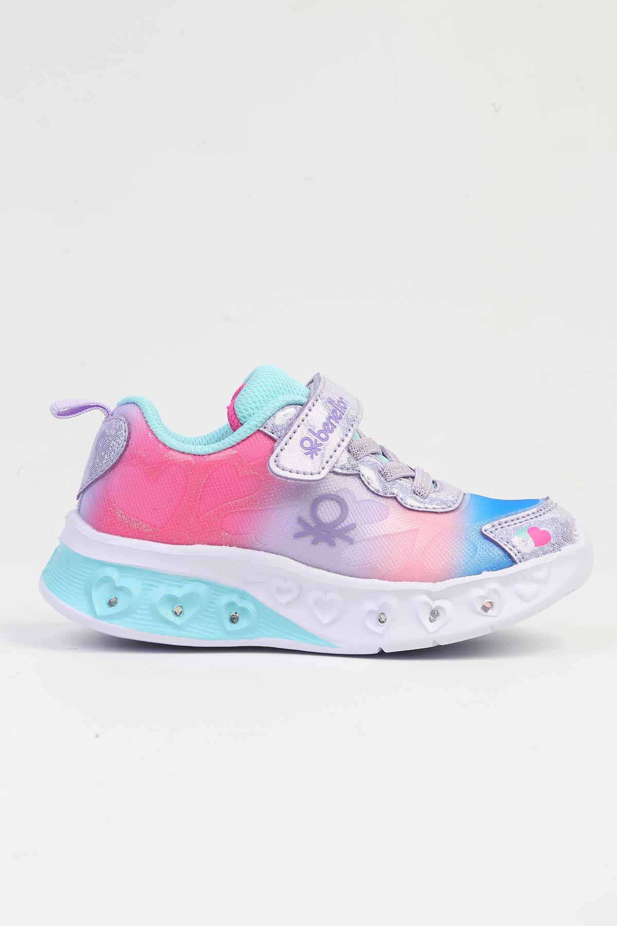 ® İTHAL Fusya Mavi Işıklı Çocuk Spor Ayakkabı BNI-10127 - Görsel 2