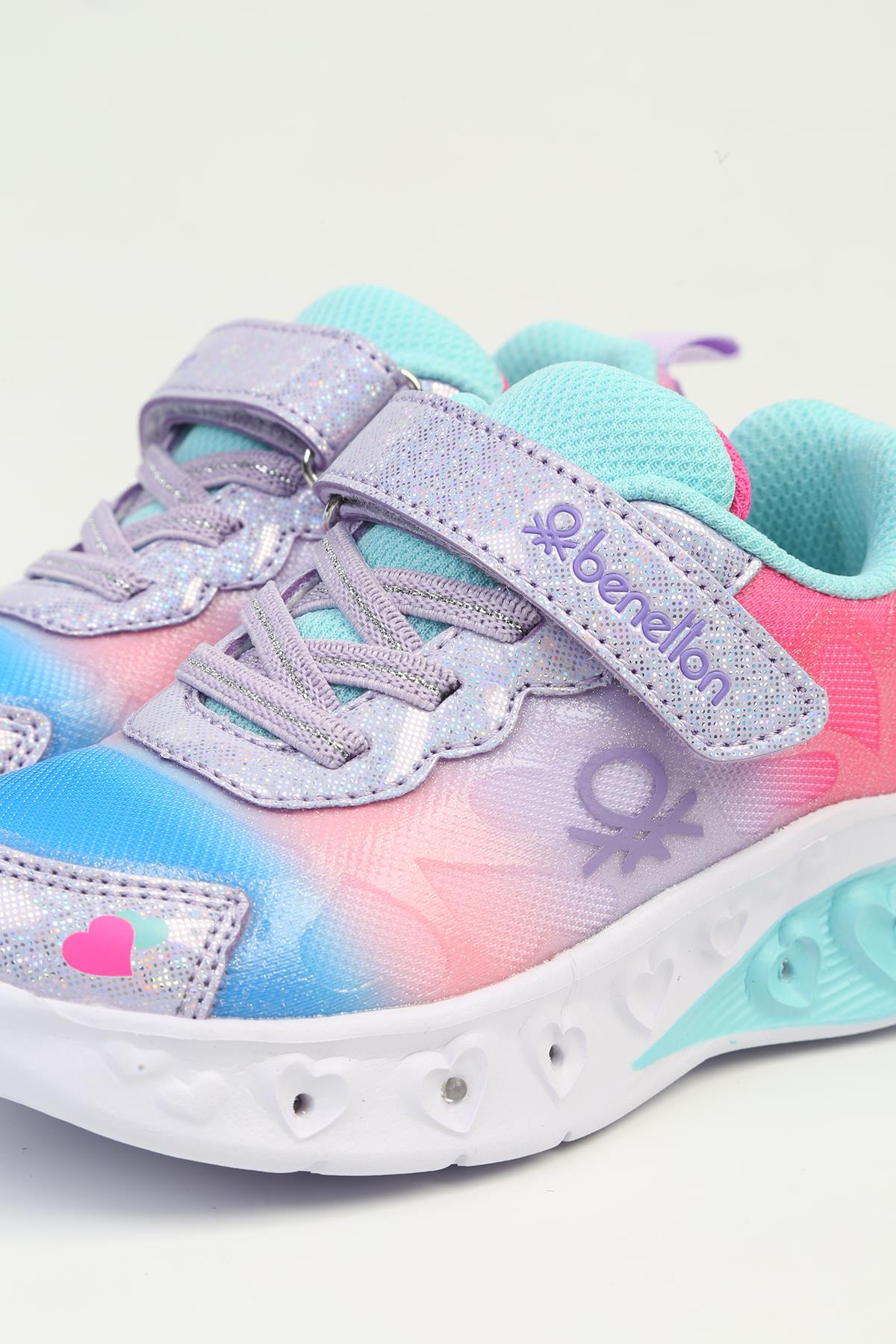 ® İTHAL Fusya Mavi Işıklı Çocuk Spor Ayakkabı BNI-10127 - Görsel 5