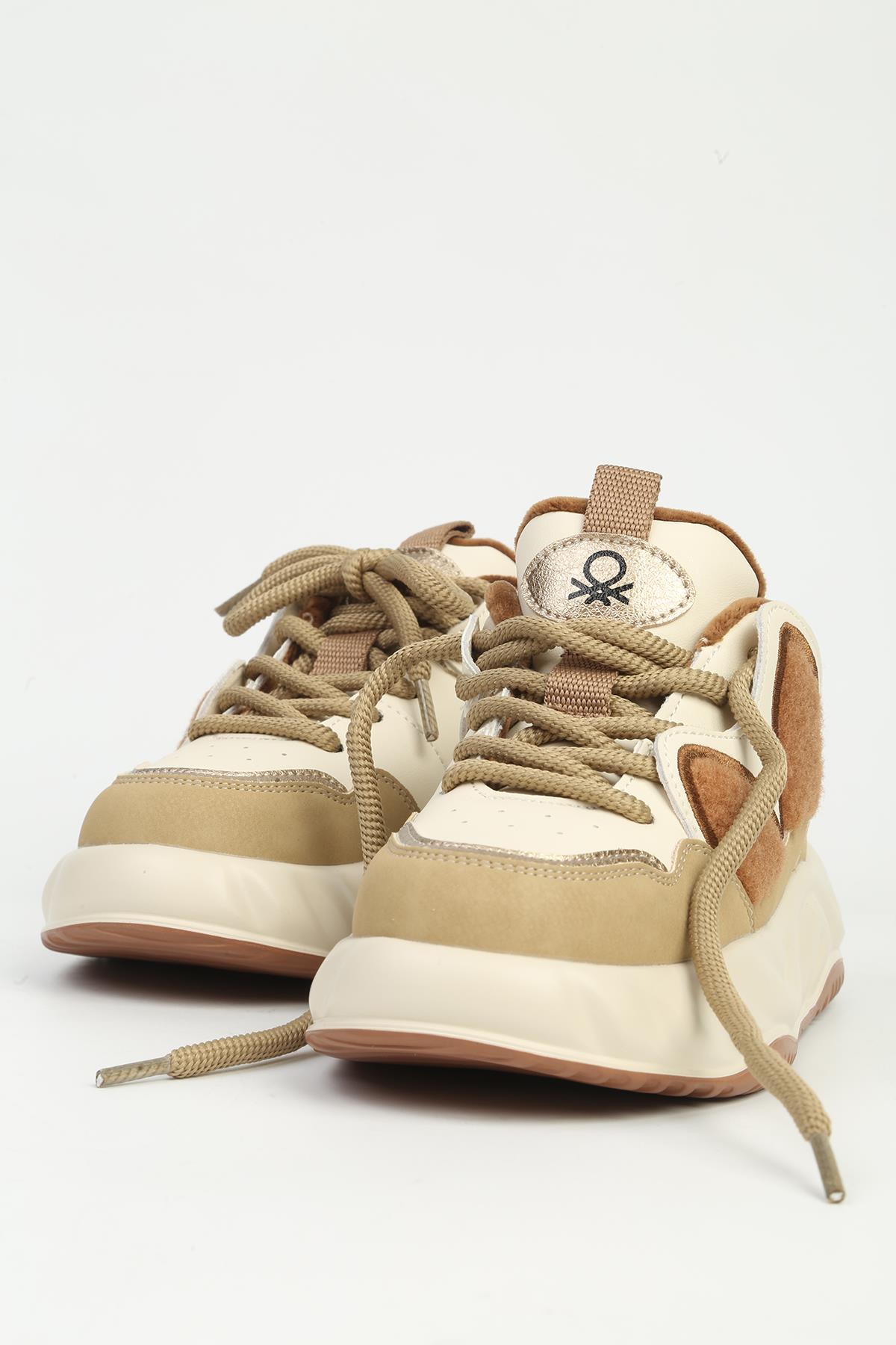 Çocuk Spor Ayakkabı Bej İTHAL BNI-12031 - Görsel 3