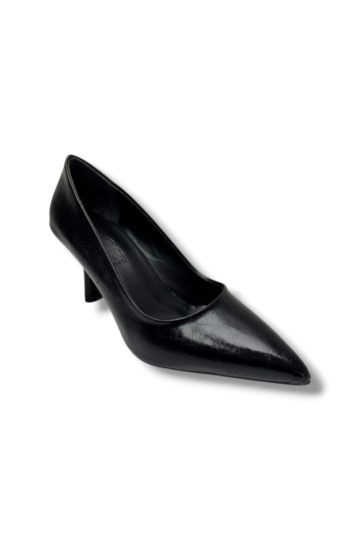 C-Shoes 3149-26 Kırışık Rugan Deri Orta Boy İnce Topuk Kadın Stiletto - Görsel 2