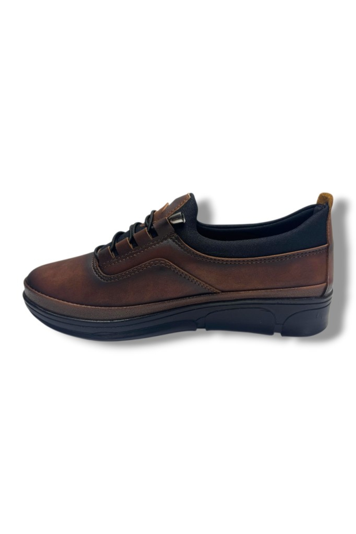 1170-26 Yağlı Deri Anatomik Slip On Comfort Kadın Ayakkabı - Görsel 4