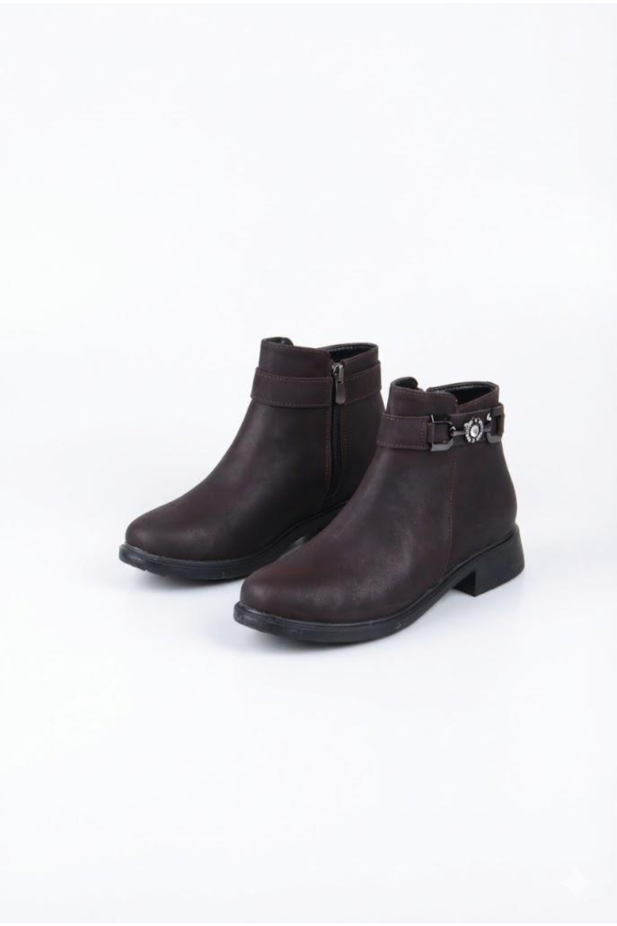 1091 Rahat Toka Detaylı Kaymaz Taban Sıcak Astar Kadın Bot - Görsel 6