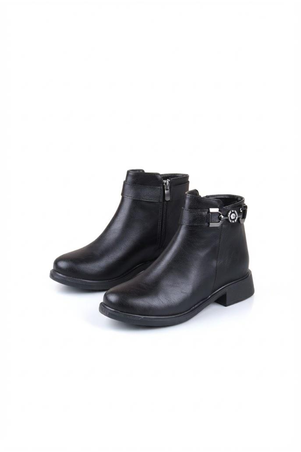 1091 Rahat Toka Detaylı Kaymaz Taban Sıcak Astar Kadın Bot - Görsel 6