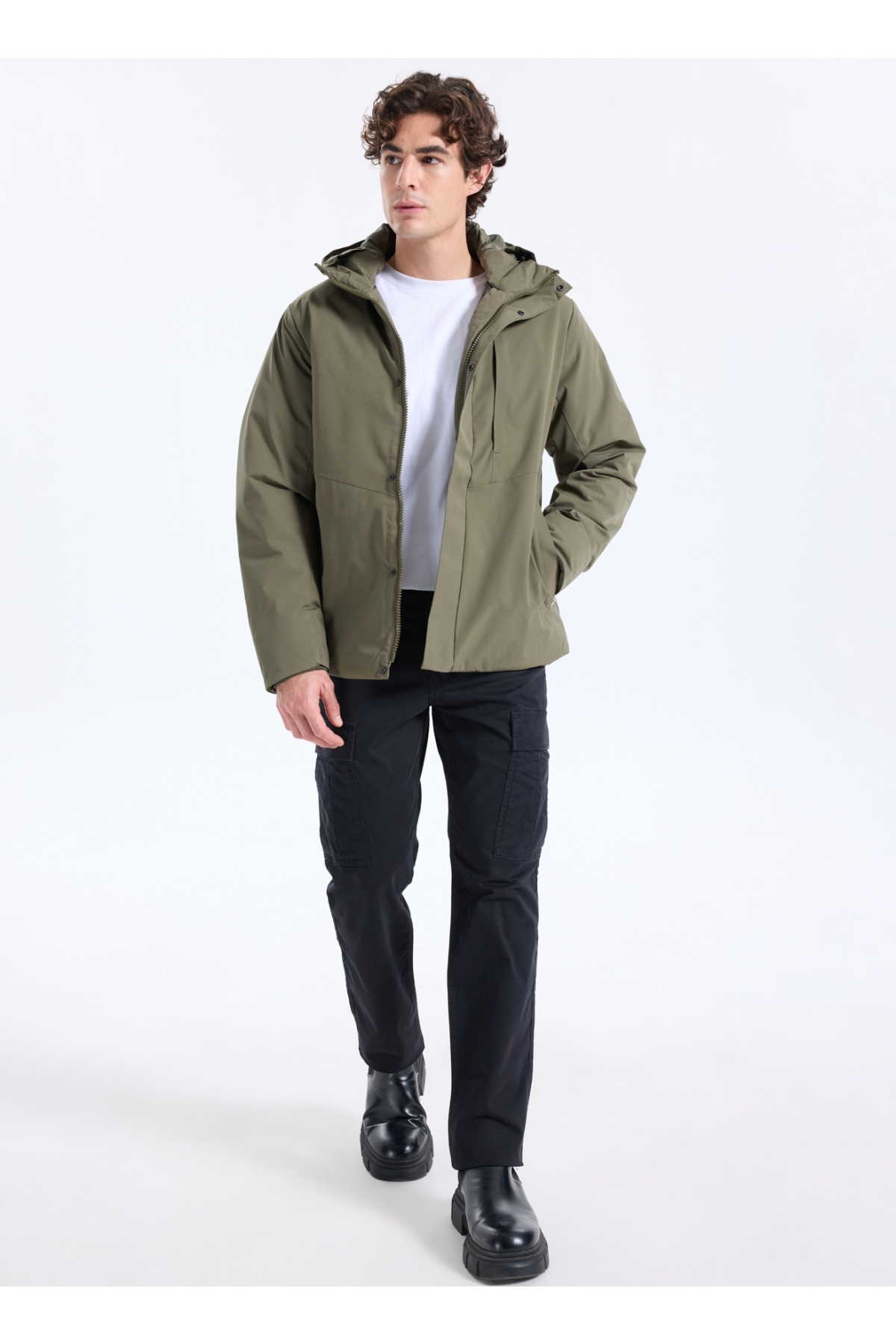 Yeşil Erkek Mont 12278781_JJEKEEN JACKET AW25 SN Fiyatları