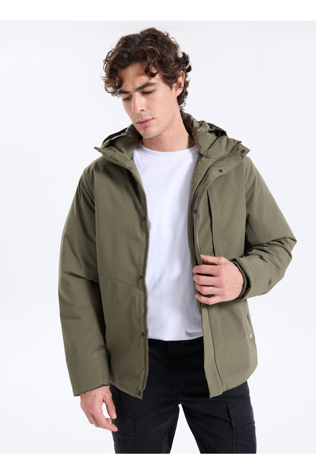 Yeşil Erkek Mont 12278781_JJEKEEN JACKET AW25 SN Fiyatları | Flo