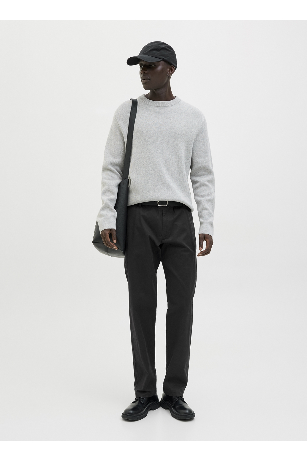 Jack &amp; Jones Jack & Jones Bol Paça Siyah Erkek Kargo Pantolon 12282549_JPSTKANE ROCCO HYBRID JOGG