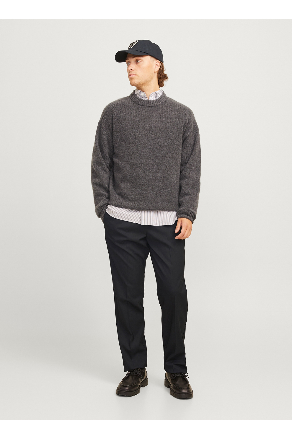 Jack &amp; Jones Jack & Jones Siyah Erkek Rahat Chino Pantolon 12268303_JPSTKANE EDWIN JOGGER NOOS