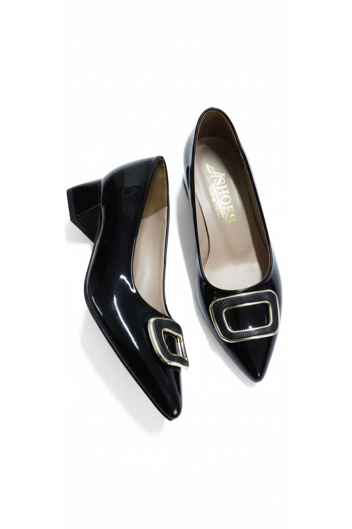 060 Rugan Klasık Topuklu Günlük Casual Ayakkabı - Görsel 4