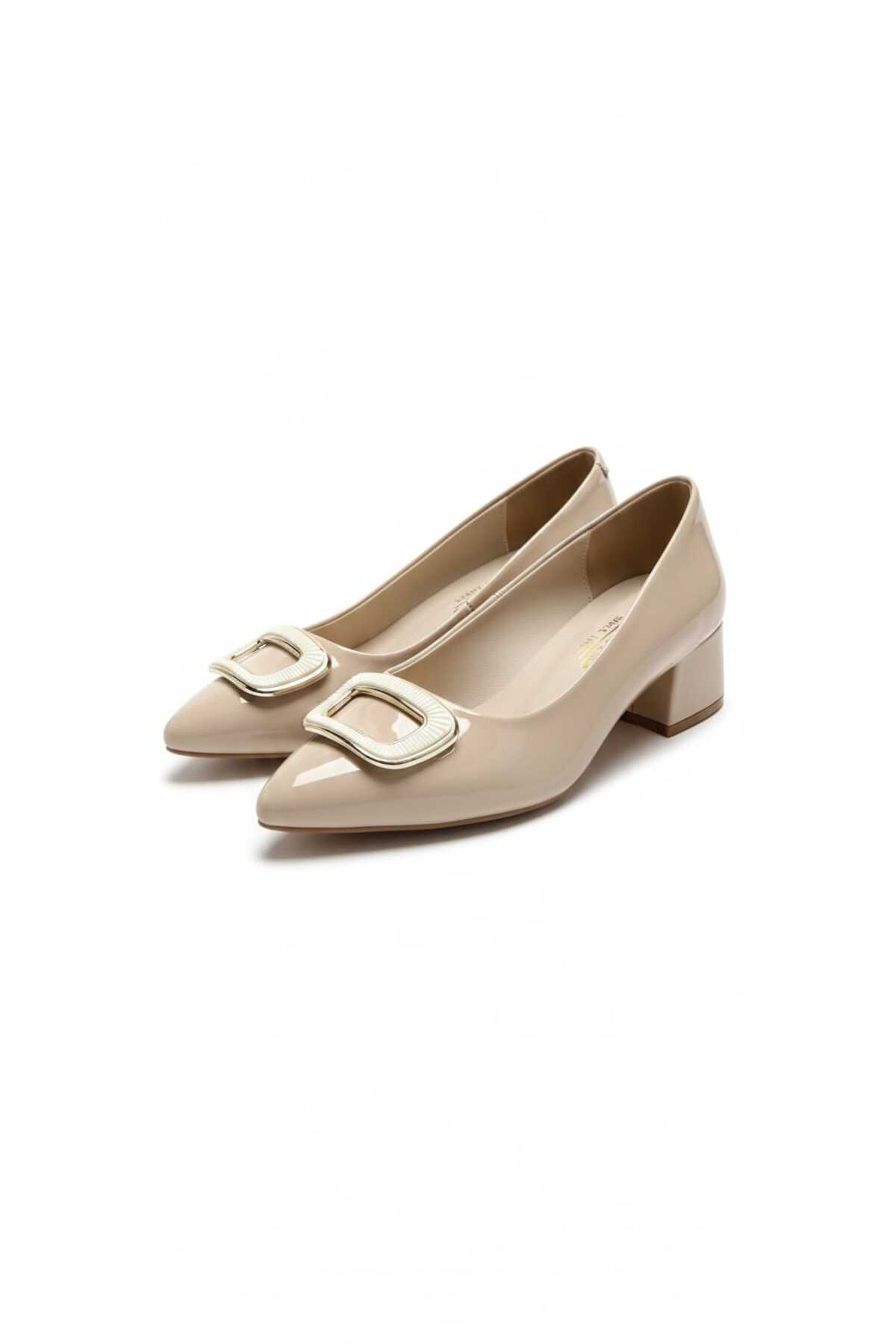 060 Rugan Klasık Topuklu Günlük Casual Ayakkabı - Görsel 4