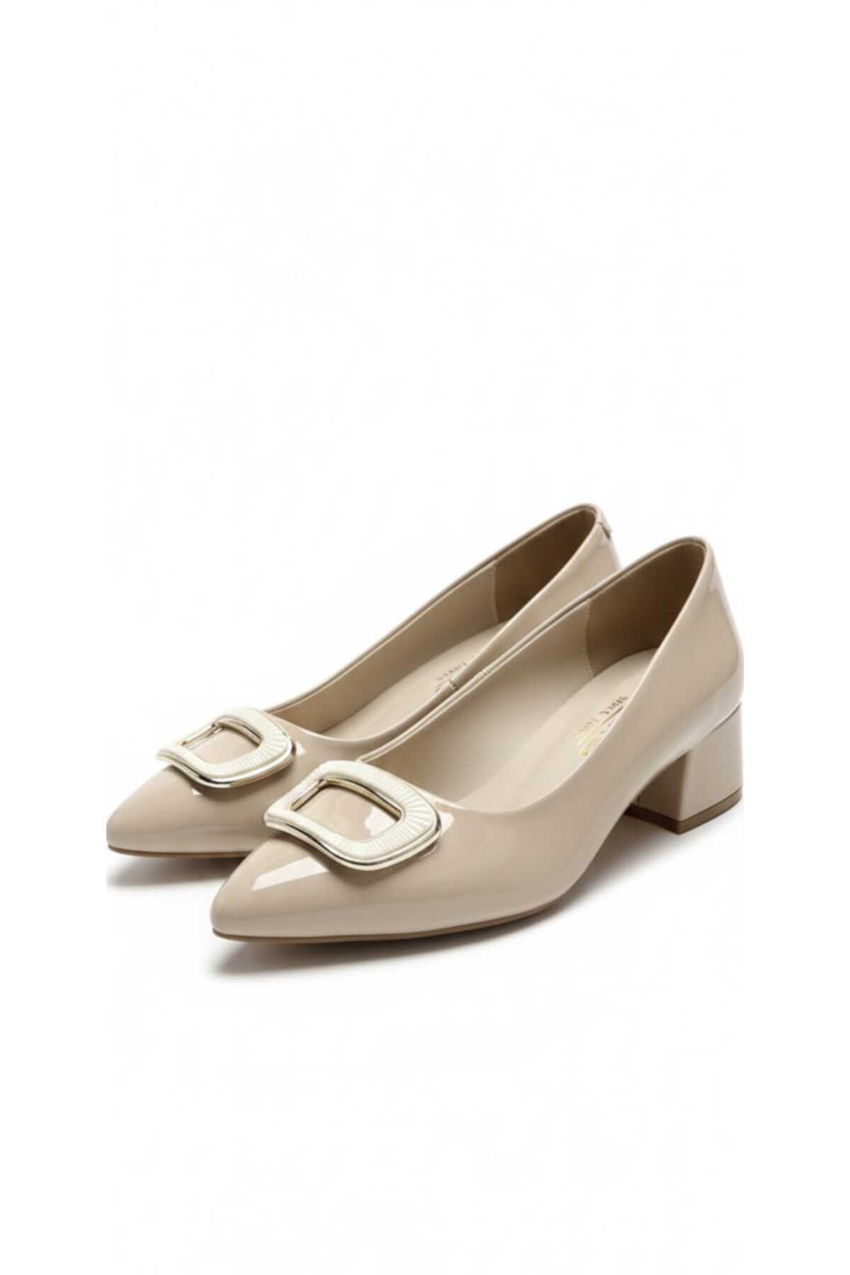 060 Rugan Klasık Topuklu Günlük Casual Ayakkabı - Görsel 6