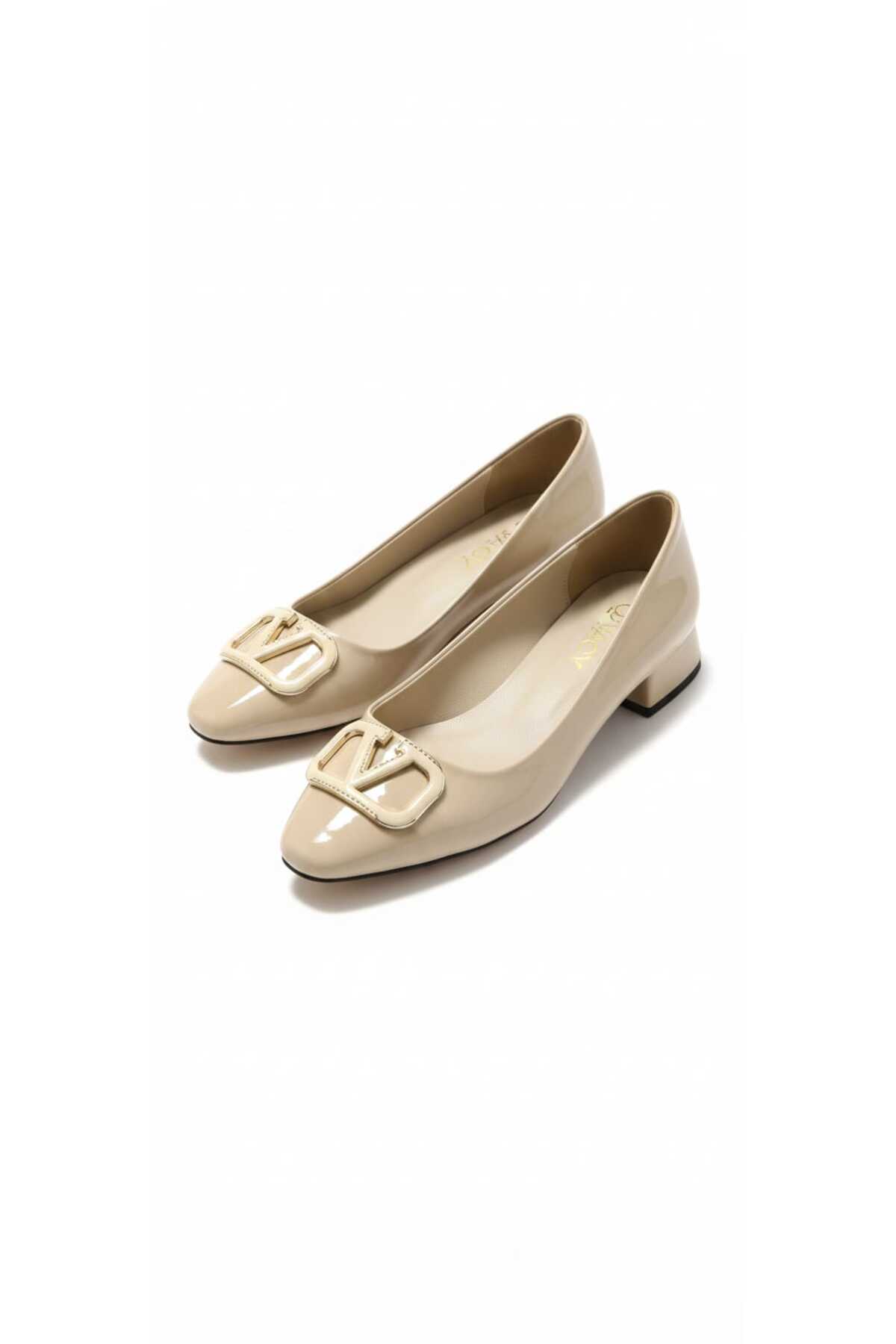 065 Rugan Klasık Topuklu Günlük Casual Ayakkabı - Görsel 3
