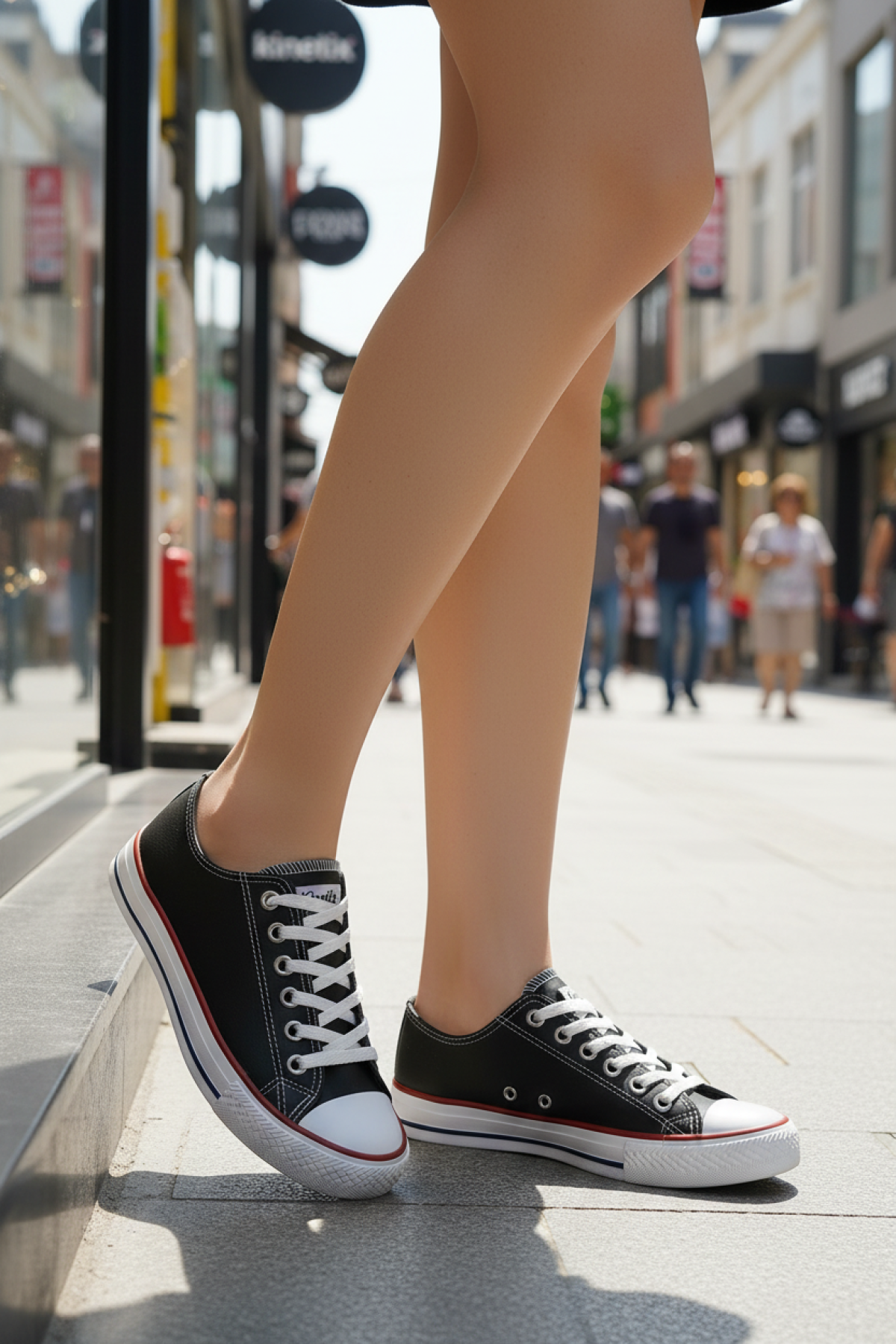 YUREN 5PR Siyah Kadın Sneaker - Görsel 3