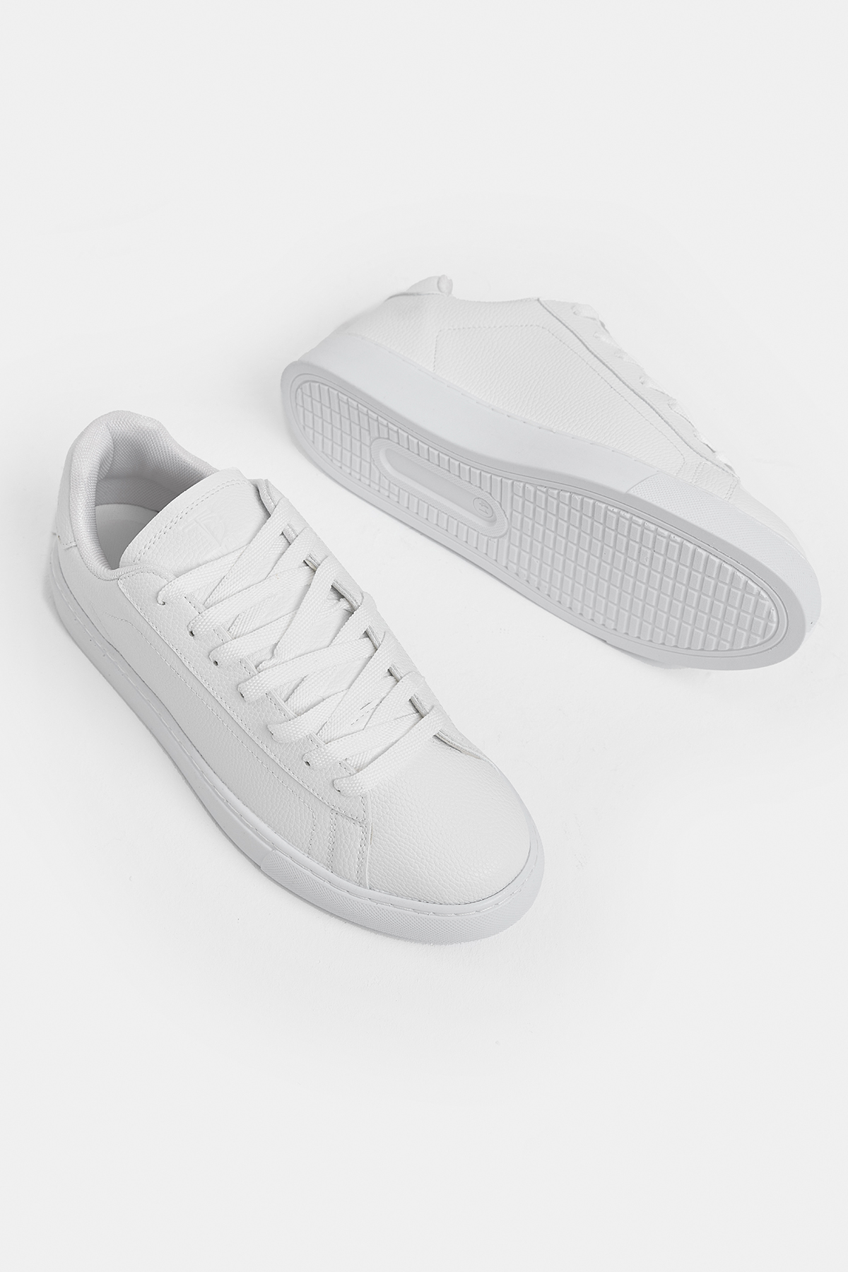 Erkek Beyaz Poli Taban Bağcıklı Günlük Spor Ayakkabı - Görsel 3