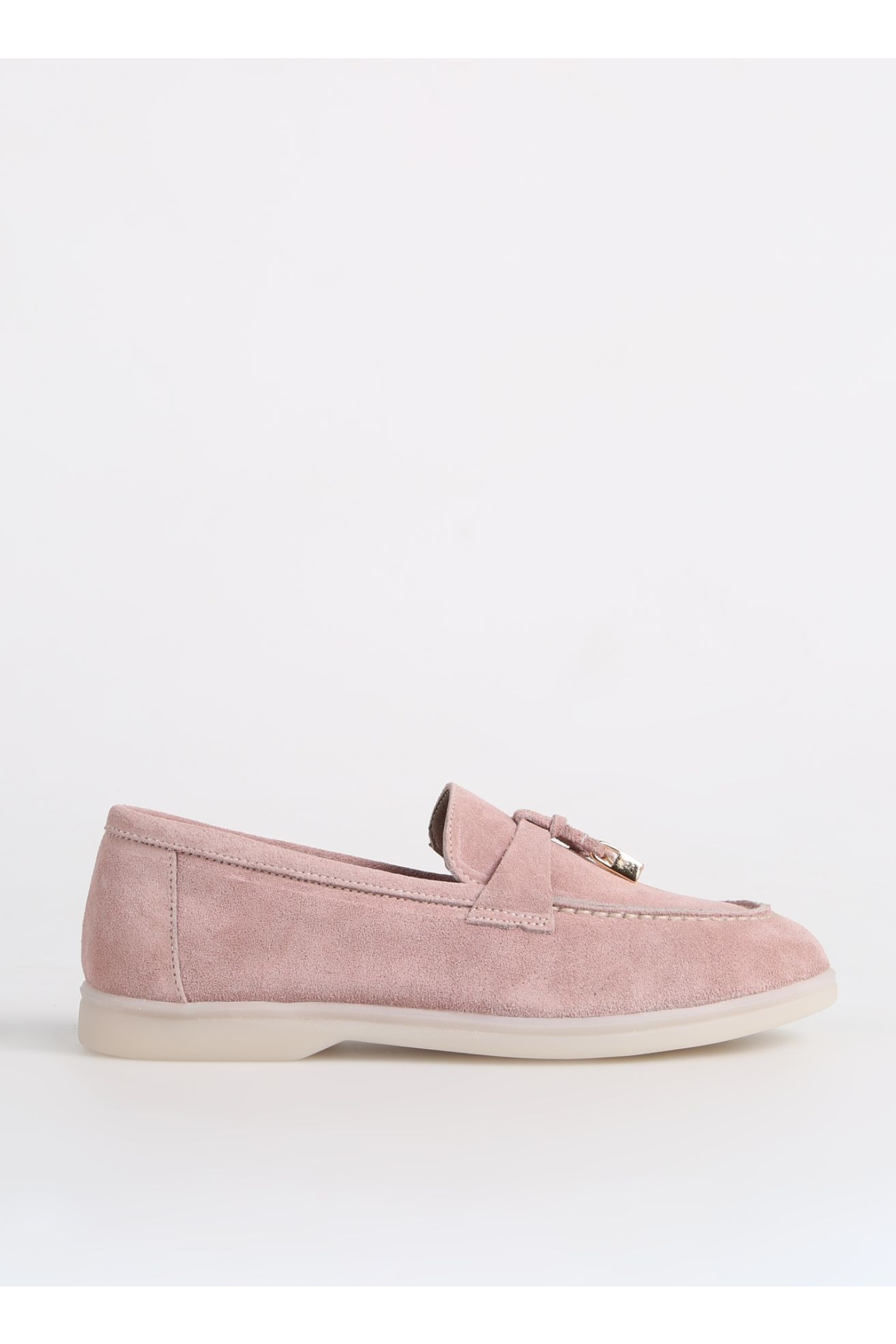 Fabrika Fabrika Pembe Pudra Kadın Süet Loafer FLORA Casual Ayakkabı | Flo Pembe - 2. görsel