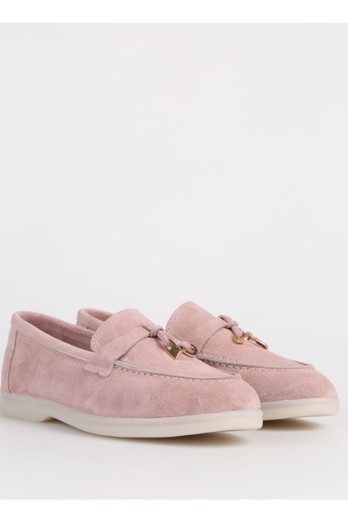 Fabrika Fabrika Pembe Pudra Kadın Süet Loafer FLORA Casual Ayakkabı | Flo Pembe - 6. görsel