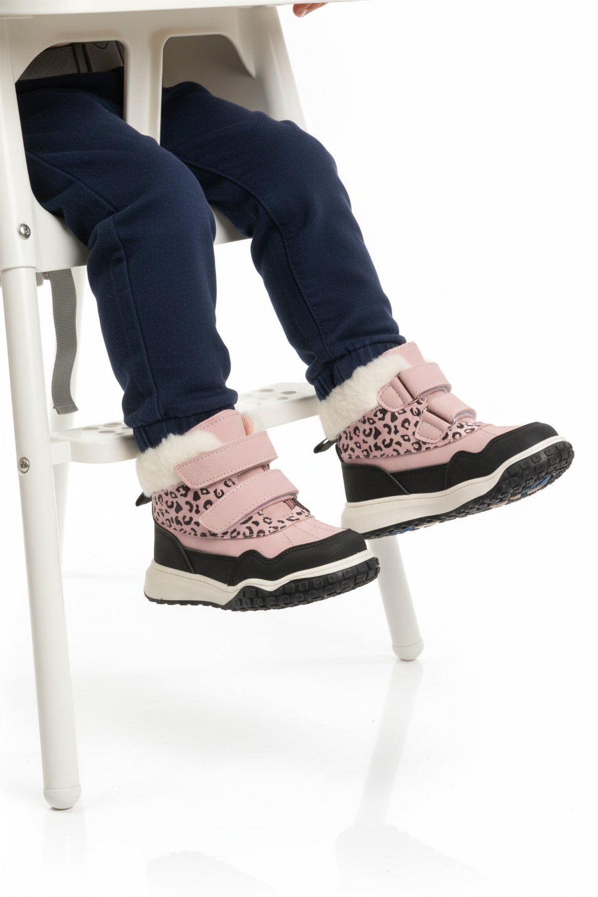 Pudra Cırtlı Kaymaz Taban Kız Çocuk Bot Shade B - Görsel 2