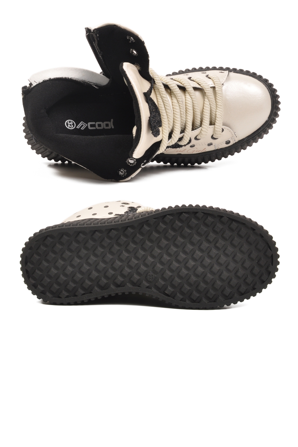 Bej Fermuarlı İçi Polarlı Kaymaz Taban Kız Çocuk Bot Aisha F - Görsel 6