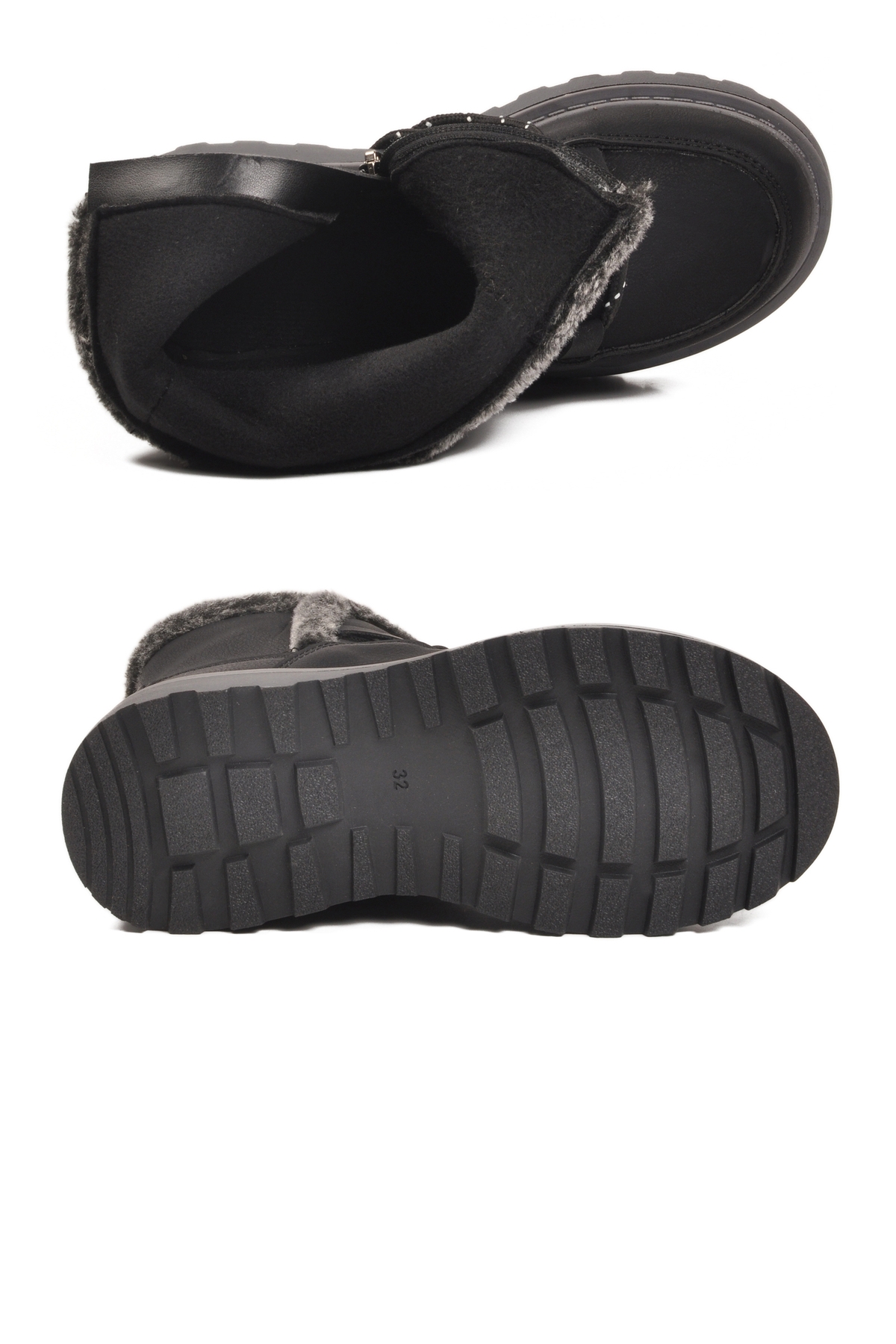 Siyah İçi Polarlı Kaymaz Kız Çocuk Bot Lina F - Görsel 6