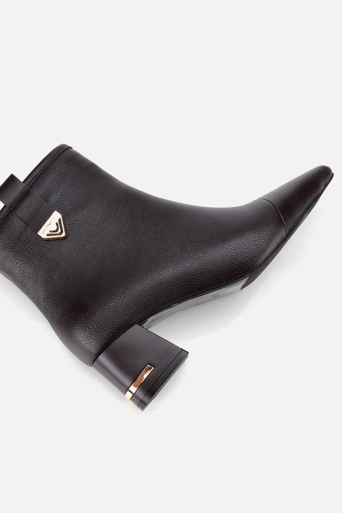 Kadın Kahverengi Tokalı Kalın Topuklu Bot - Görsel 7