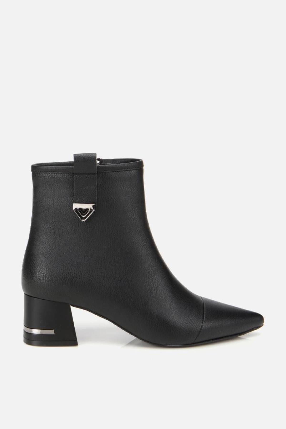 Kadın Siyah Tokalı Kalın Topuklu Bot - Görsel 2