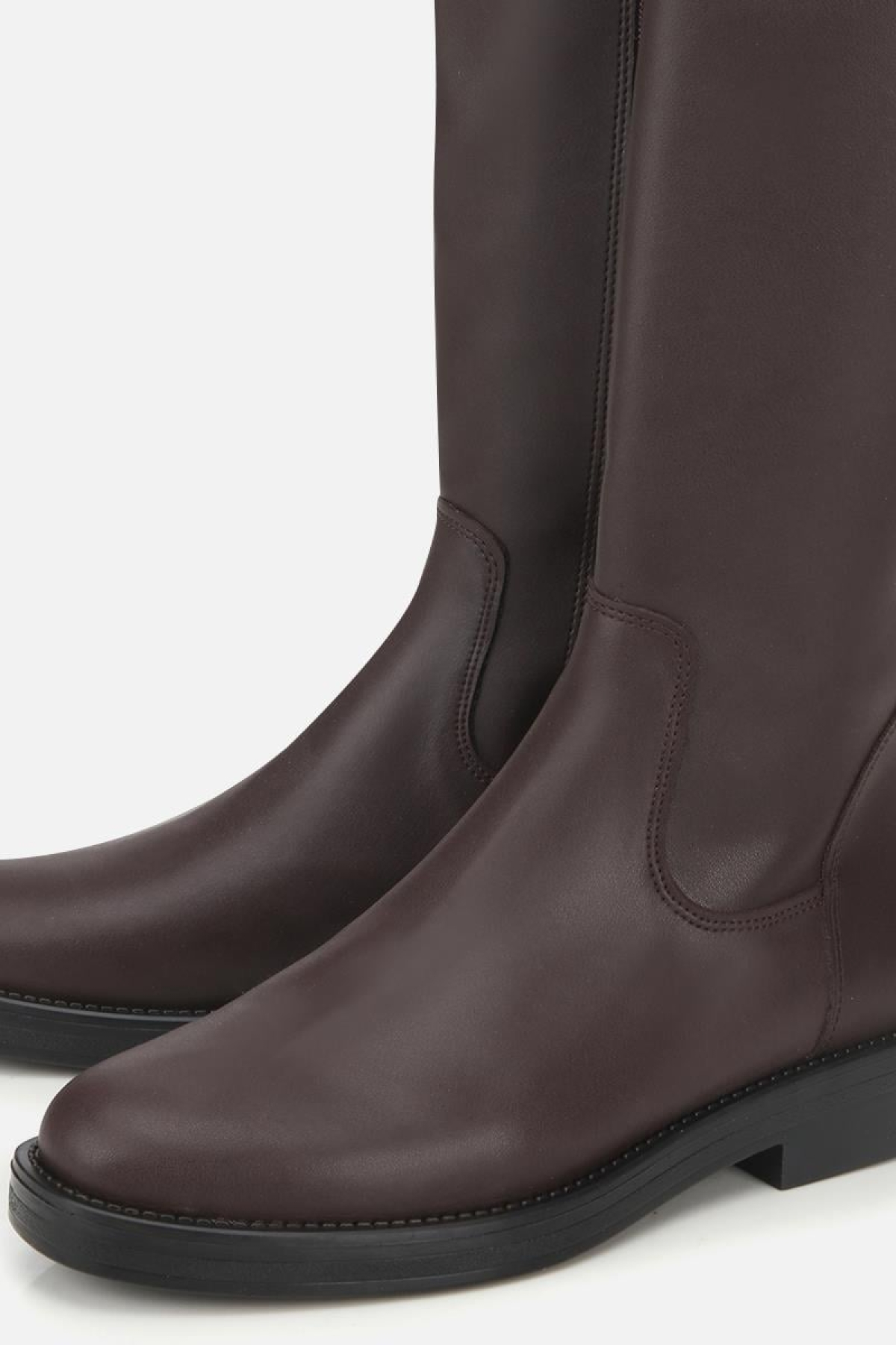 Kadın Kahverengi Binici Düz Çizme - Görsel 4