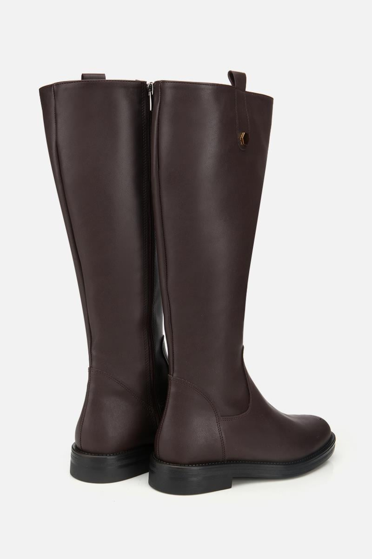 Kadın Kahverengi Binici Düz Çizme - Görsel 5