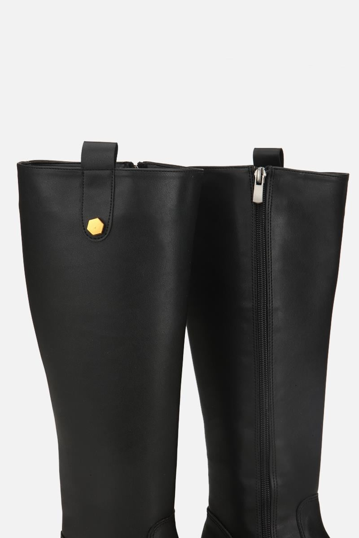 Kadın Siyah Binici Düz Çizme - Görsel 7