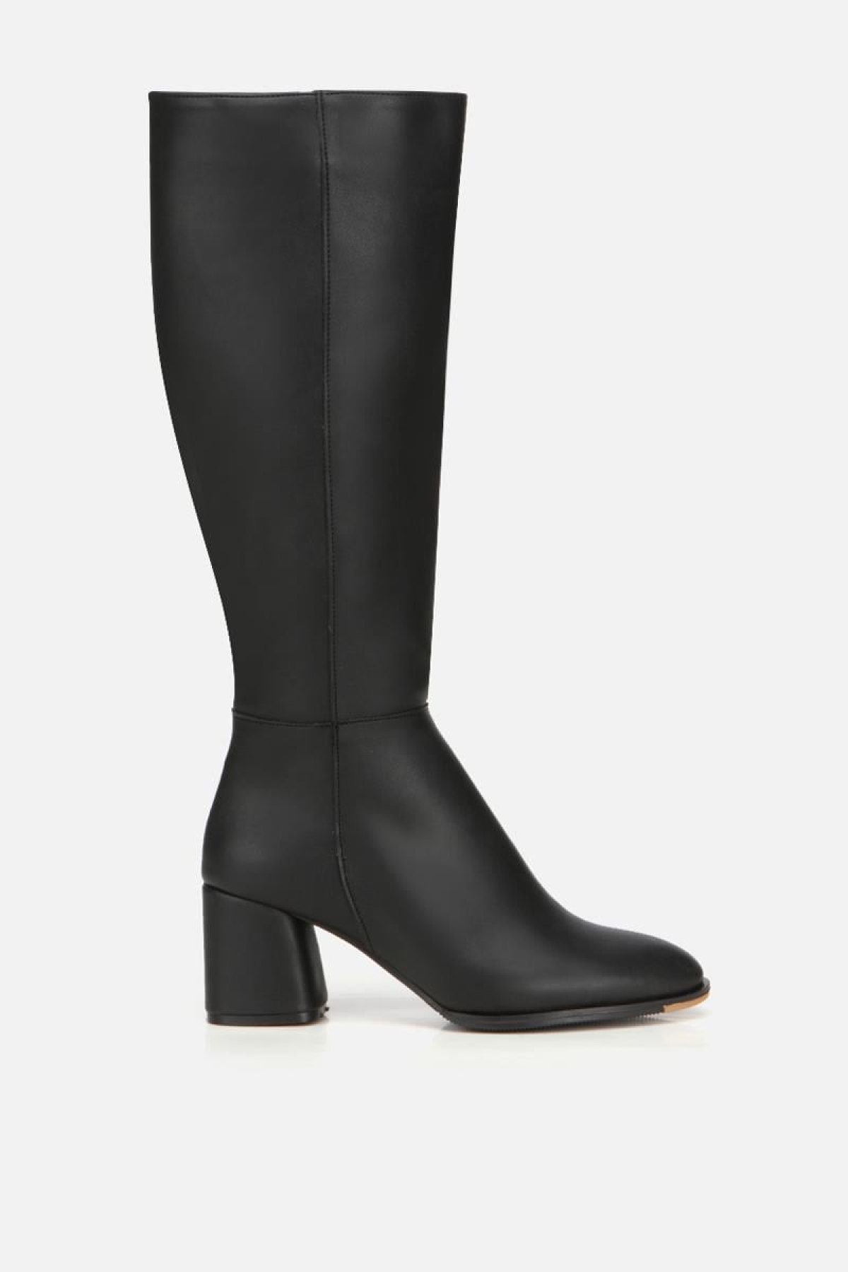 Kadın Siyah Dikiş Detaylı Topuklu Çizme - Görsel 2