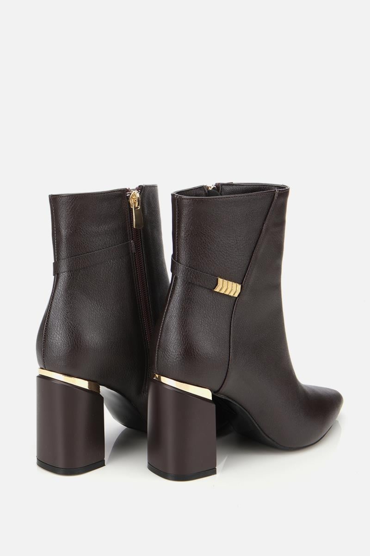 Yaya By Hotiç Kahverengi Yaya By Hotiç Yaya By Kadın Fermuarlı Kalın Topuklu Bot