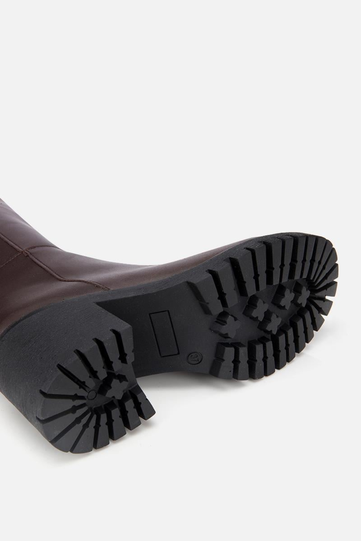 Kadın Kahverengi Kalın Tabanlı Topuklu Çizme - Görsel 7