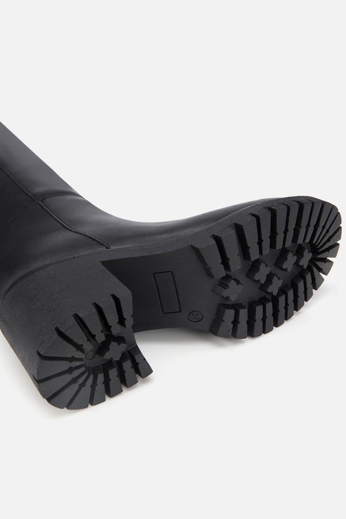 Kadın Siyah Kalın Tabanlı Topuklu Çizme - Görsel 7