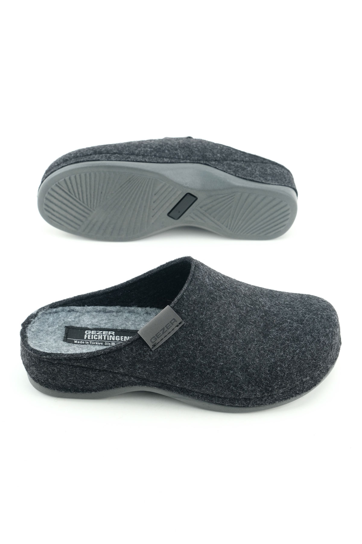 Feichtingen Kadın Kışlık Keçe Rahat Taban Ev Bahçe Terlik - Görsel 6
