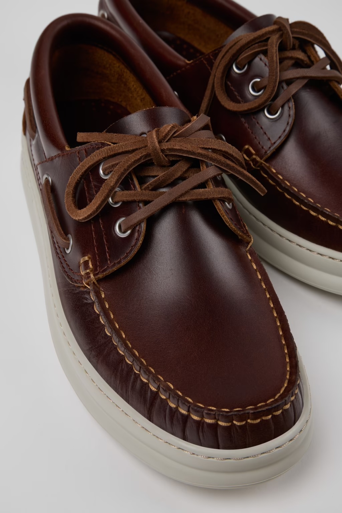 Camper Camper Kahverengi Runner Four Deri Erkek Makosen Ayakkabı K101073-003 Casual Ayakkabı | Flo Kahverengi - 3. görsel