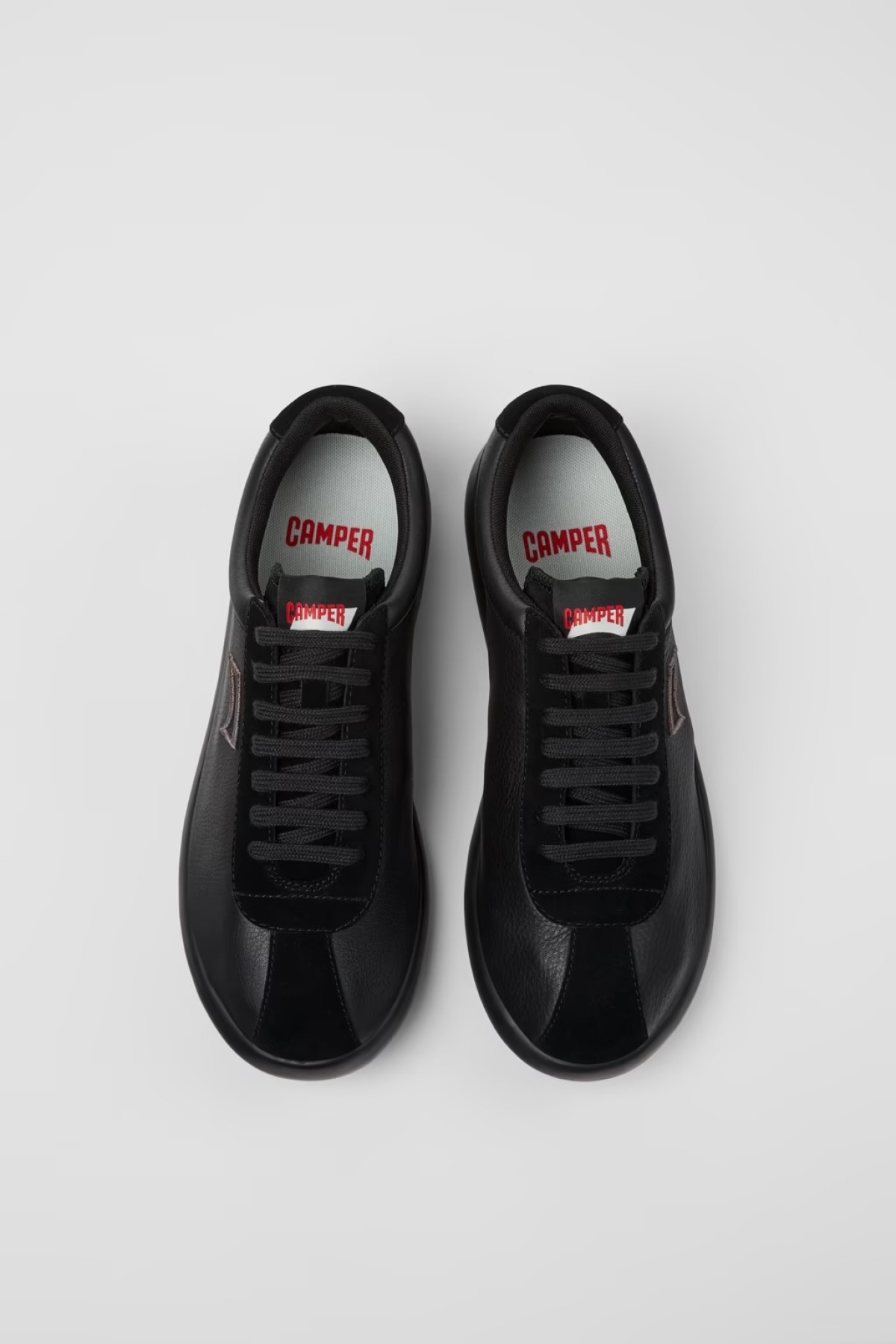 Camper Camper Siyah Pelotas Xlf Deri ve Nubuk Erkek Spor Ayakkabı K101019-008 Sneaker | Flo Siyah - 4. görsel