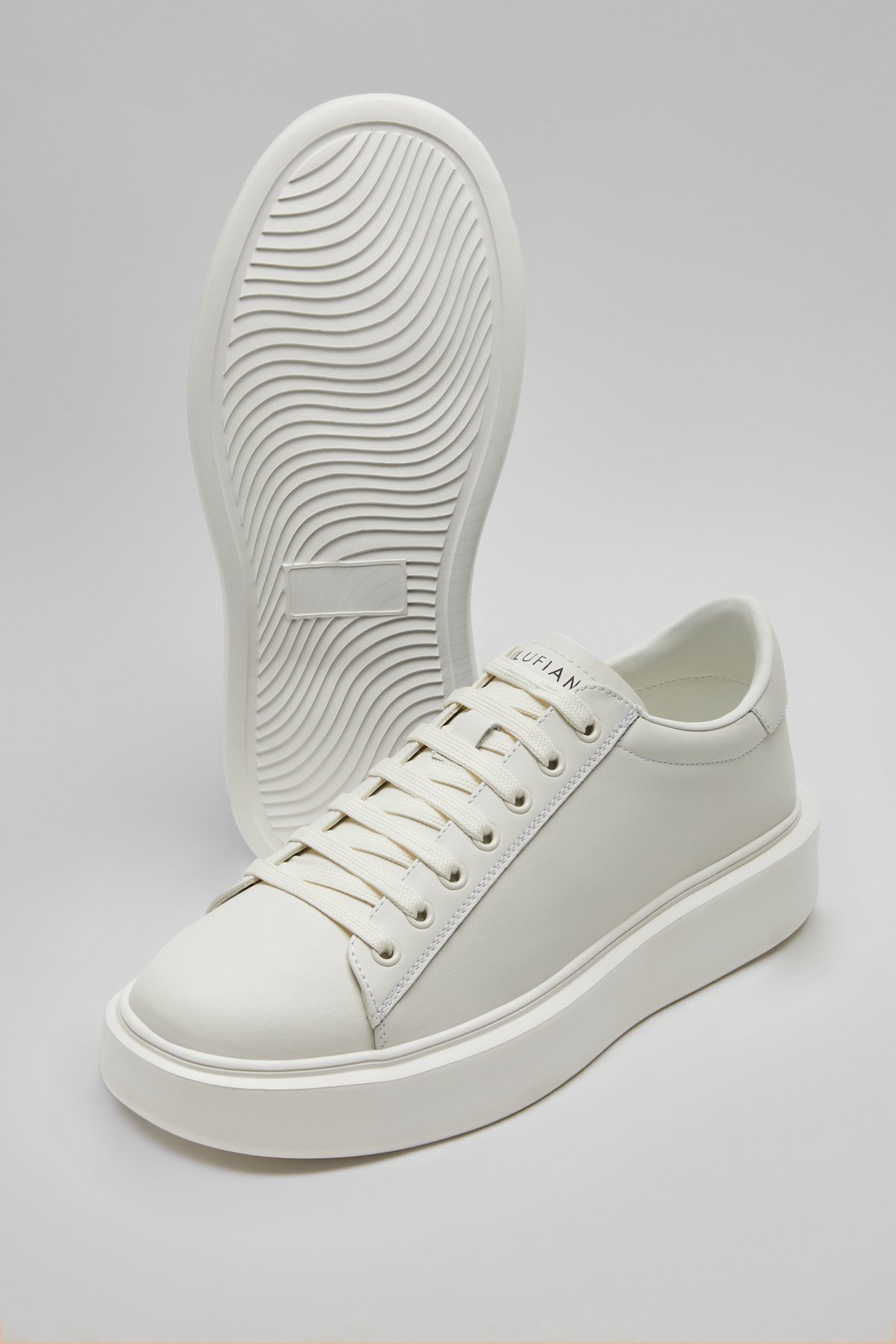 Lufian Lufian Beyaz Gage Erkek Deri Sneaker Ayakkabı 112230221 | Flo Beyaz - 5. görsel