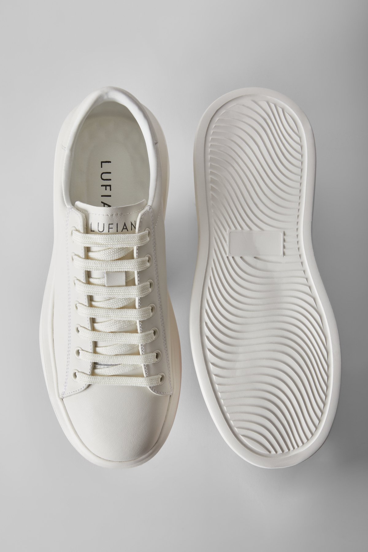 Lufian Lufian Beyaz Gage Erkek Deri Sneaker Ayakkabı 112230221 | Flo Beyaz - 6. görsel