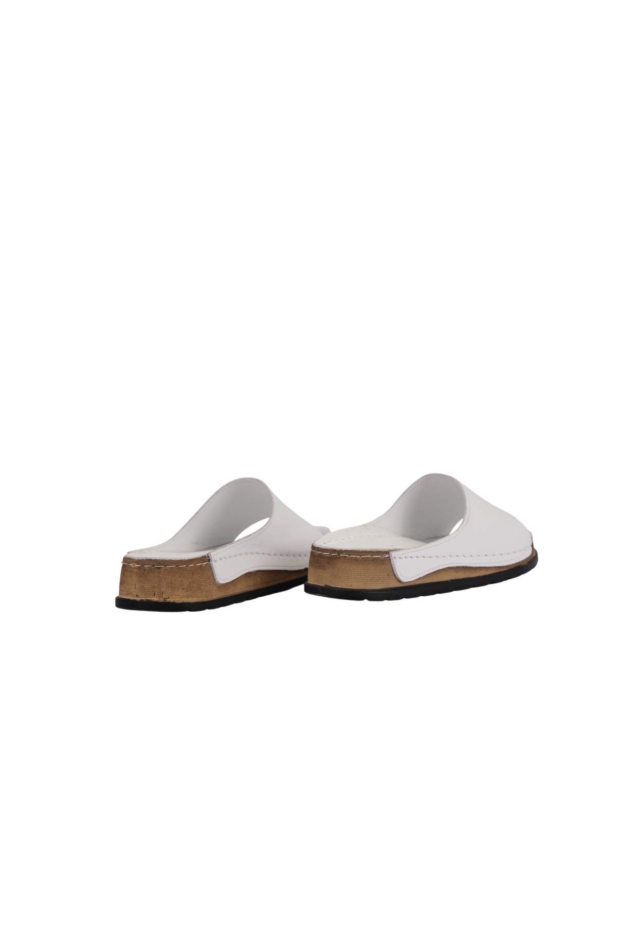 Hakiki Deri Lazer Kesim Delikli Rahat Taban Kadın Terlik NAPA-309 - Görsel 5