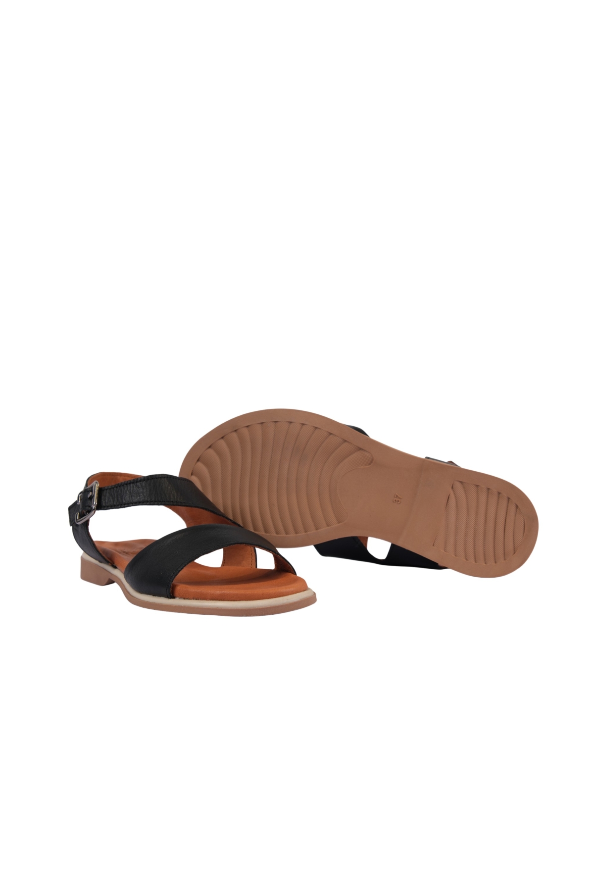 Kadın Çapraz Bantlı Platform Tabanlı Ayarlanabilir Kayışlı Sandalet NAPA-1206 - Görsel 6