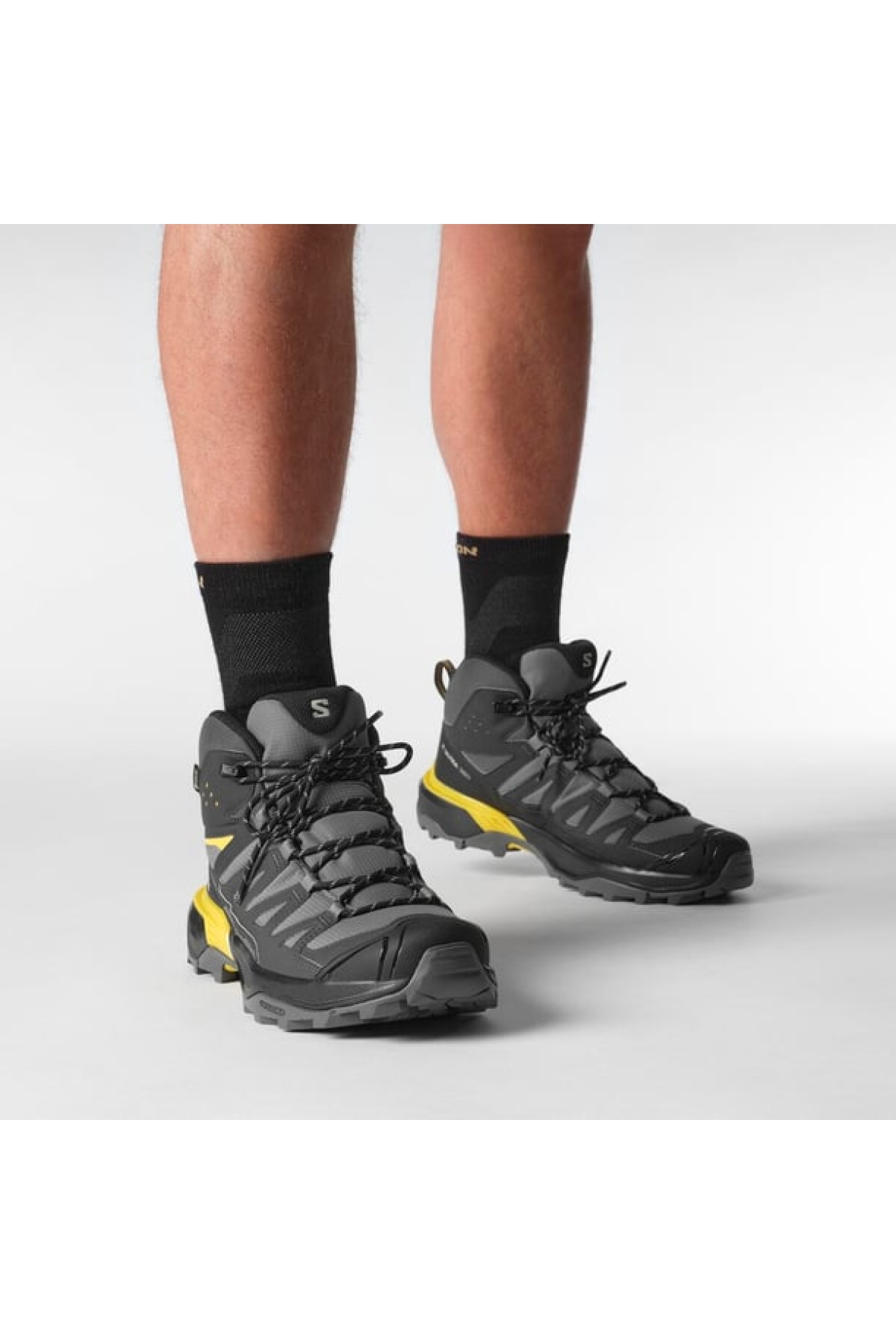 Salomon Salomon Siyah X Ultra 360 Mid Gore-Tex Erkek Outdoor Bot L47742600 Outdoor Ayakkabı | Flo Siyah - 6. görsel