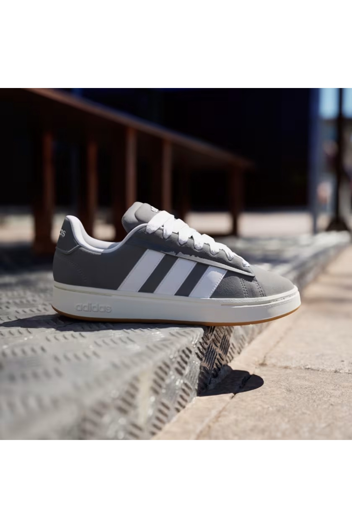 Adidas Adidas Gri Grand Court Alpha Erkek Spor Ayakkabı JR0542 Sneaker | Flo Gri - 2. görsel