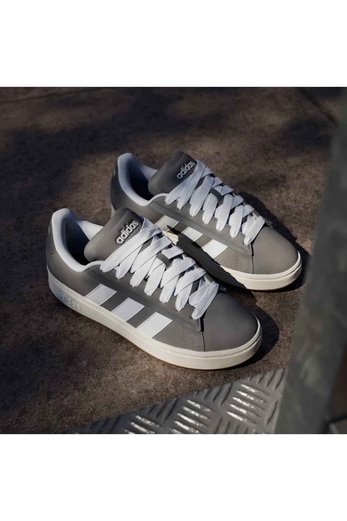 Adidas Adidas Gri Grand Court Alpha Erkek Spor Ayakkabı JR0542 Sneaker | Flo Gri - 3. görsel