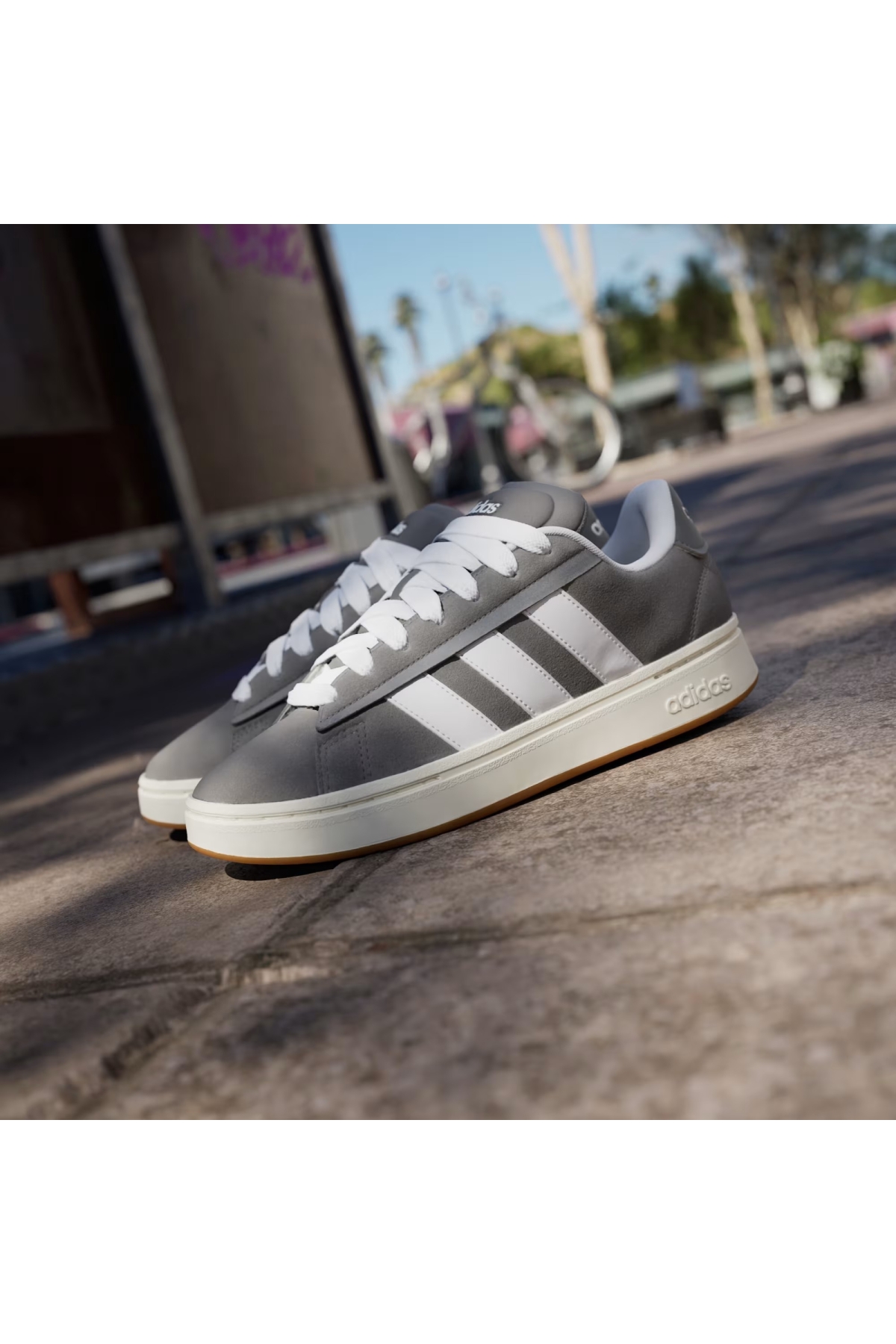 Adidas Adidas Gri Grand Court Alpha Erkek Spor Ayakkabı JR0542 Sneaker | Flo Gri - 5. görsel