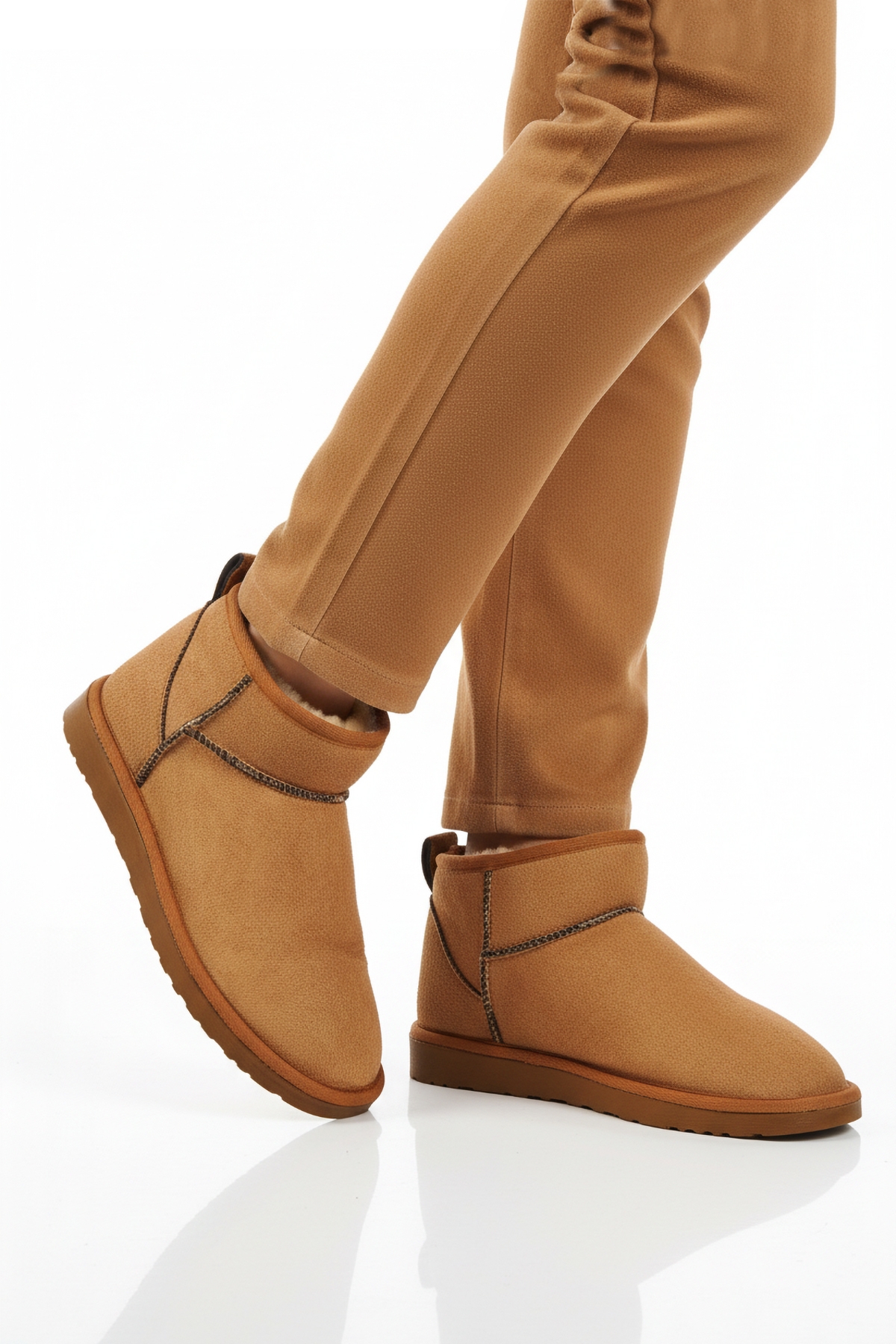 Taba İçi Kürklü Soğuğa Dirençli Kadın Bot U-19 Z - Görsel 2