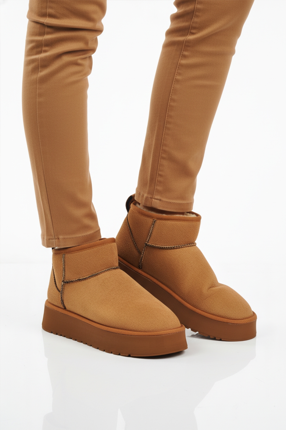 Taba İçi Kürklü Soğuğa Dirençli Kadın Bot U-400 Z - Görsel 2