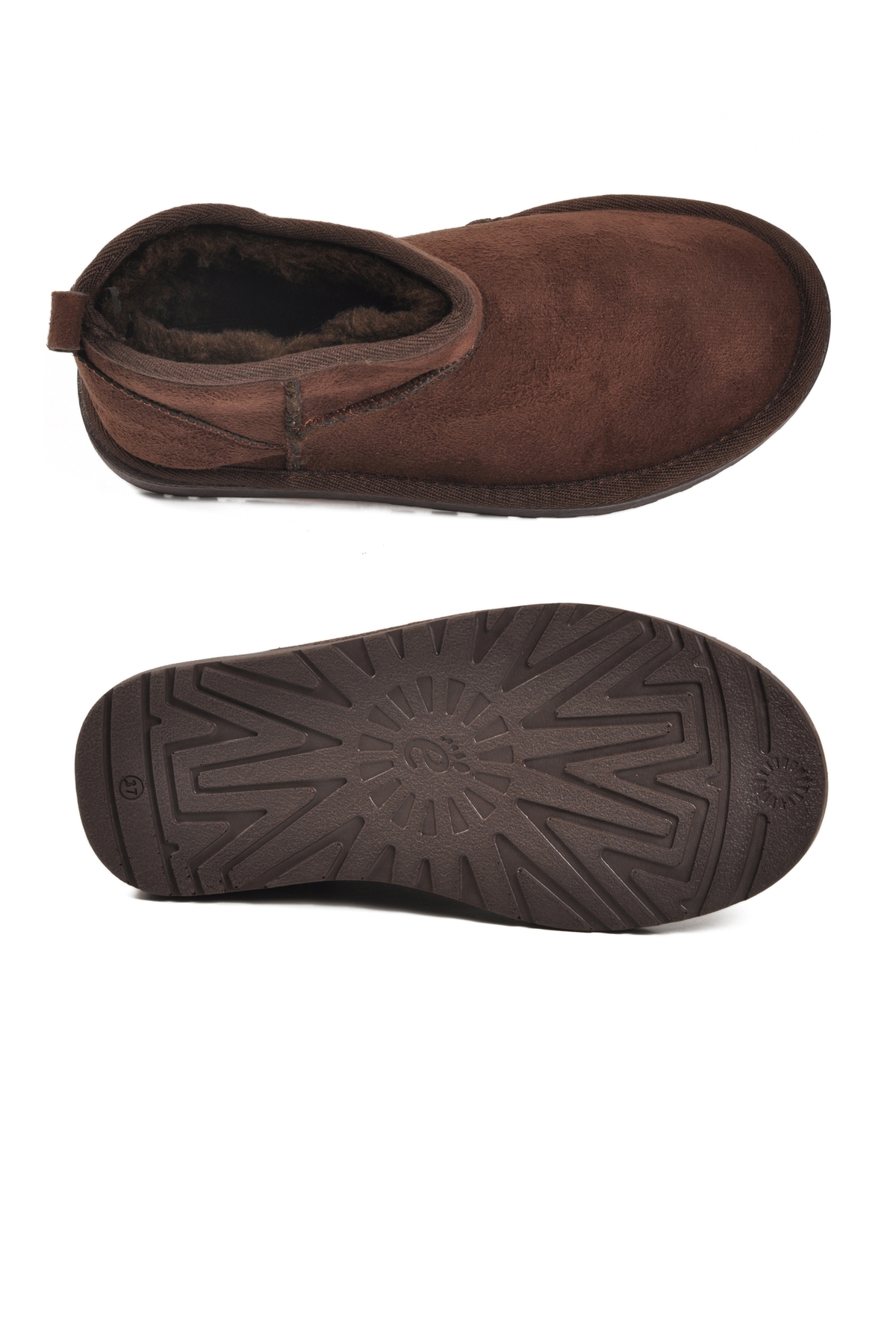 Kahve İçi Kürklü Soğuğa Dirençli Kadın Bot U-19 Z - Görsel 6