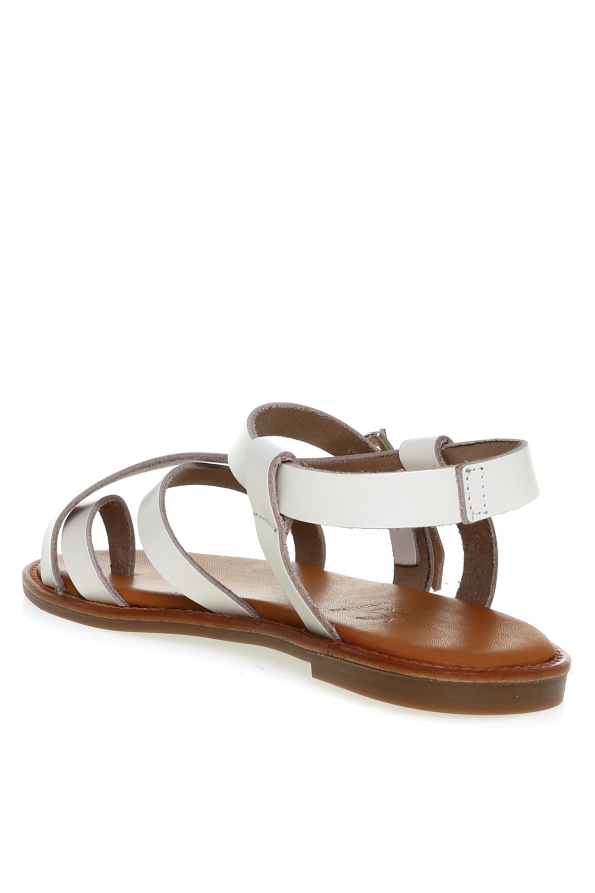 Fabrika Fabrika Bej Deri Ekru Kadın Sandalet BAVYERA Sandalet & Terlik | Flo Bej - 3. görsel