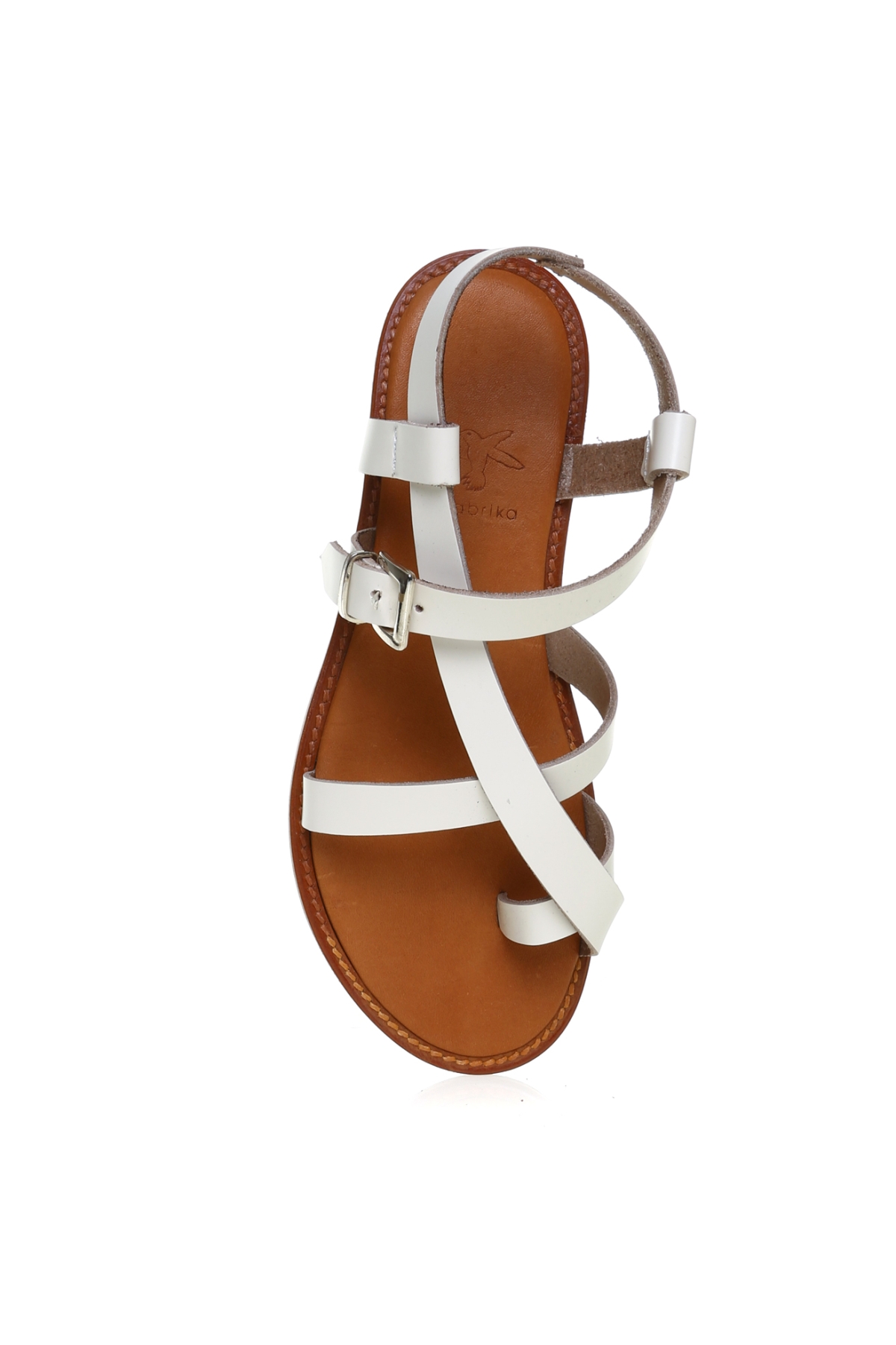 Fabrika Fabrika Bej Deri Ekru Kadın Sandalet BAVYERA Sandalet & Terlik | Flo Bej - 5. görsel