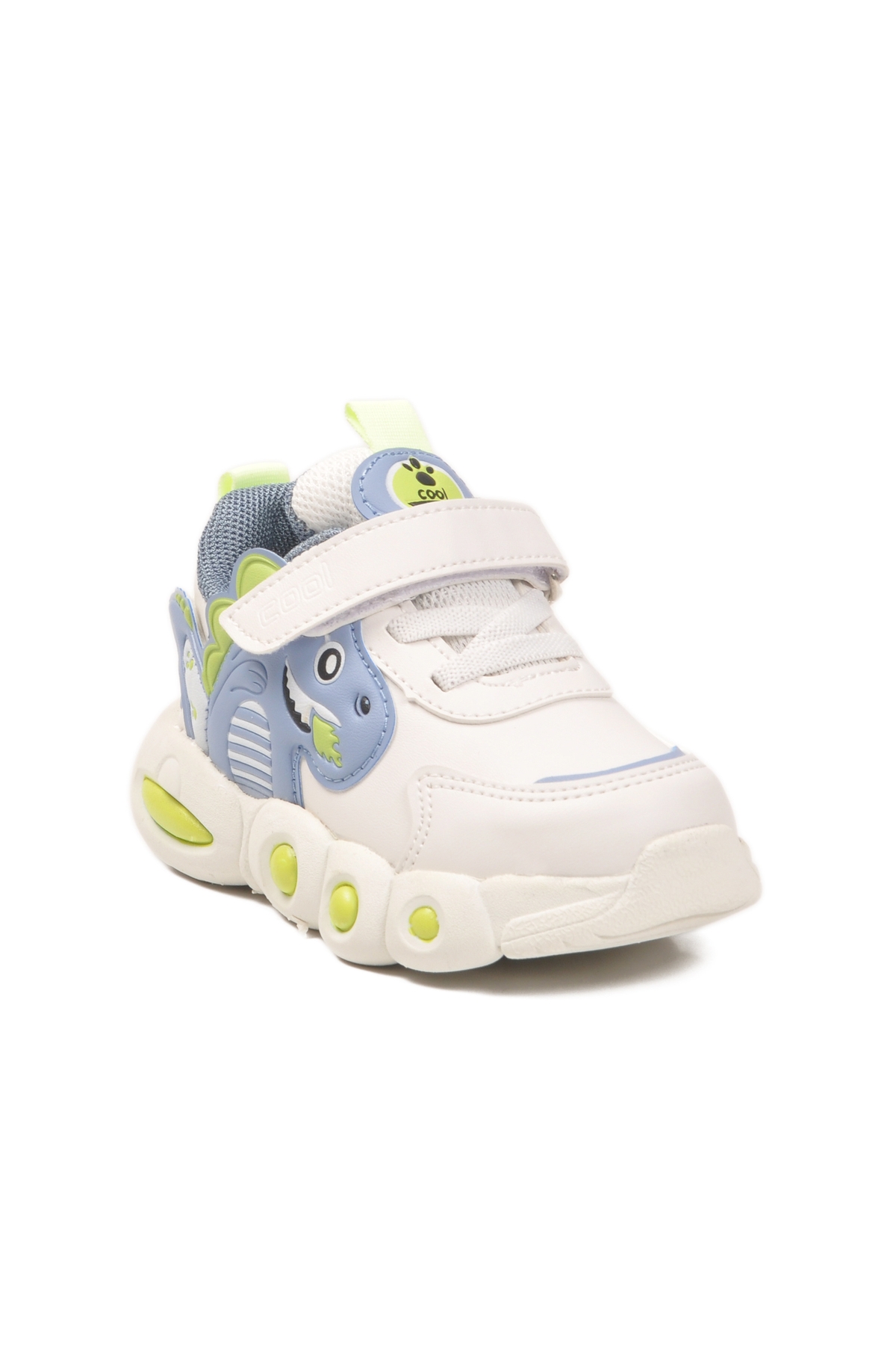 Beyaz Cırtlı Hafif Unisex Çocuk Spor Ayakkabı Dinito B - Görsel 4