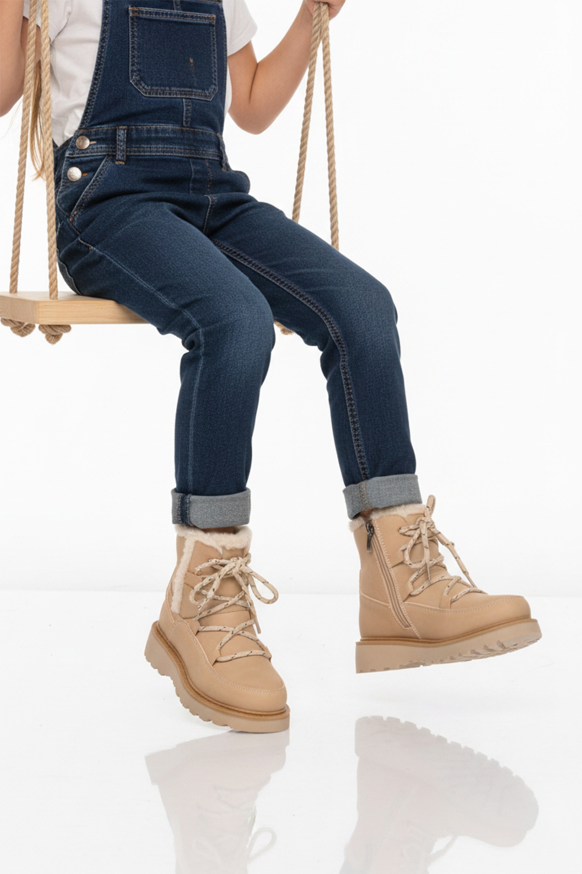 Bej İçi Polarlı Kaymaz Kız Çocuk Bot Lina F - Görsel 2
